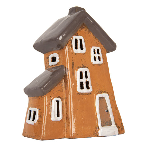 Candela Craciun Casuta ceramica multicolora 16x11x22 cm