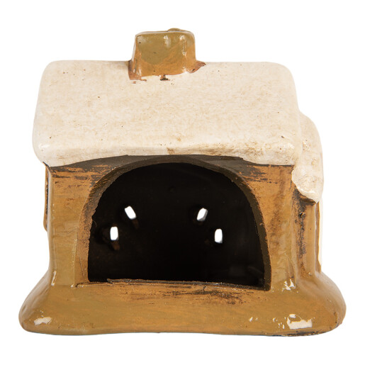 Candela Craciun Casuta ceramica 9x7x9 cm