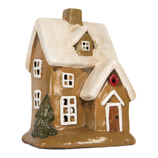 Candela Craciun Casuta ceramica multicolora 15x12x20 cm