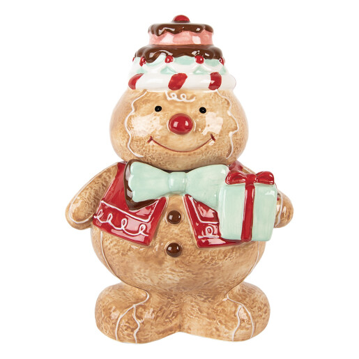 Borcan Turta Dulce ceramica multicolora 17x14x24 cm
