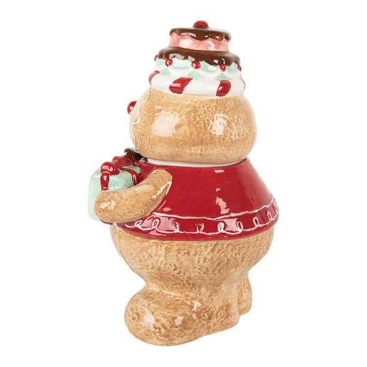 Borcan Turta Dulce ceramica multicolora 17x14x24 cm