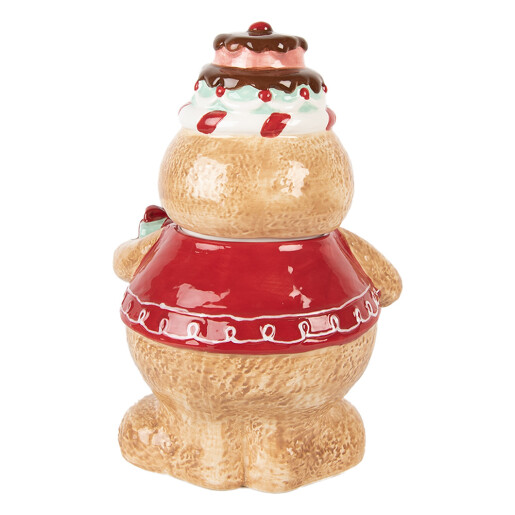 Borcan Turta Dulce ceramica multicolora 17x14x24 cm