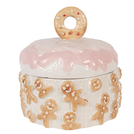 Borcan Craciun Turta Dulce ceramica multicolora Ø 18x18 cm