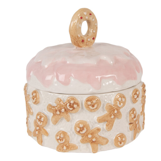 Borcan Craciun Turta Dulce ceramica multicolora Ø 18x18 cm