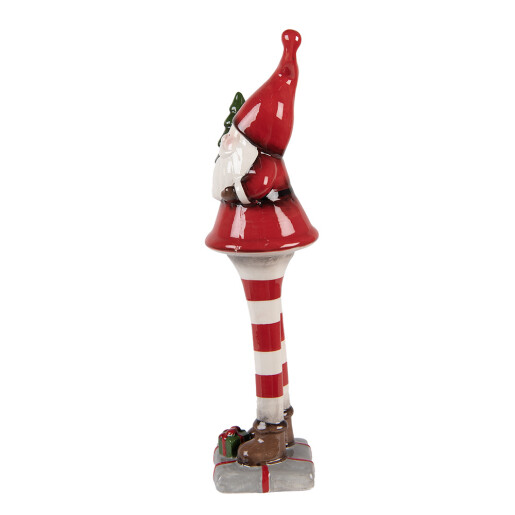 Figurina Mos Craciun ceramica 9x8x30 cm