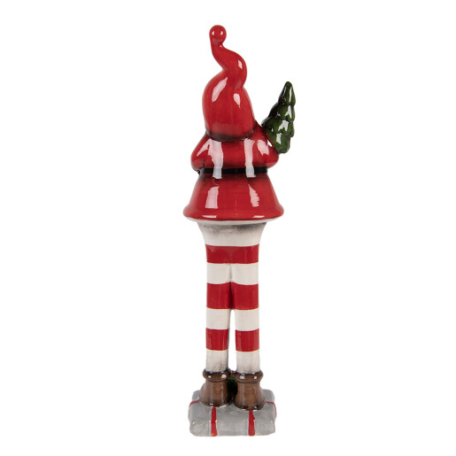 Figurina Mos Craciun ceramica 9x8x30 cm
