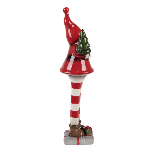 Figurina Mos Craciun ceramica 9x8x30 cm