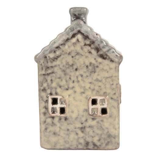 Casuta Craciun ceramica multicolora cu led 6x6x11 cm