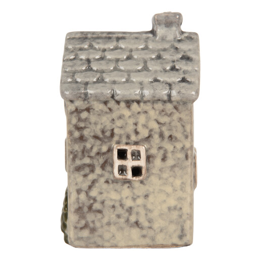 Casuta Craciun ceramica multicolora cu led 6x6x11 cm