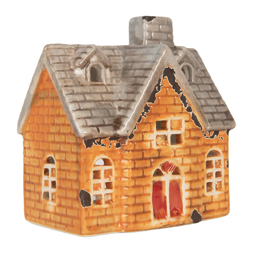 Candela Craciun ceramica multicolora 13x8x14 cm
