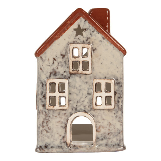 Candela Craciun ceramica multicolora 8x7x13 cm