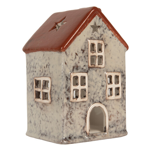 Candela Craciun ceramica multicolora 8x7x13 cm