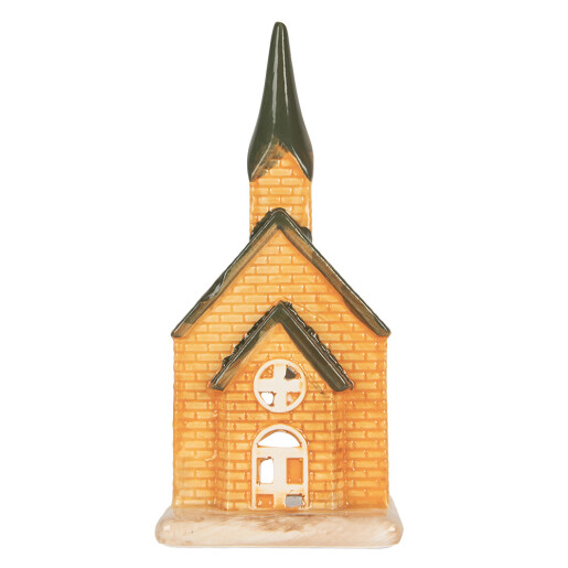 Candela Casuta Craciun ceramica multicolora 9x8x21 cm