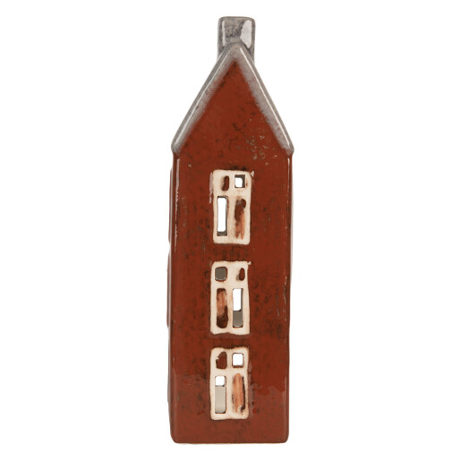 Candela Casuta Craciun ceramica multicolora 10x7x26 cm
