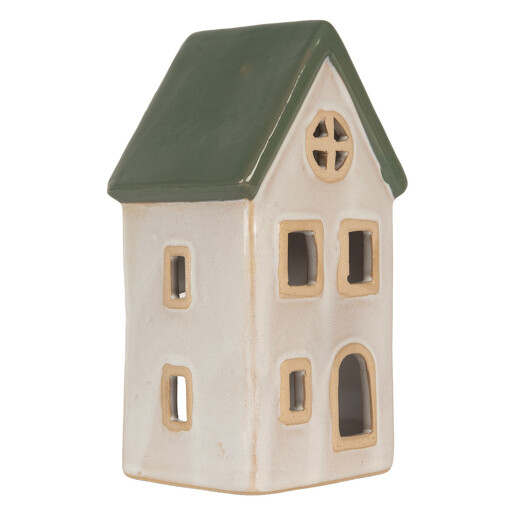 Candela Casuta Craciun ceramica multicolora 9x8x18 cm