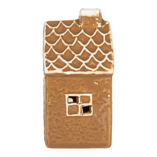 Casuta Craciun ceramica cu led 7x6x12 cm