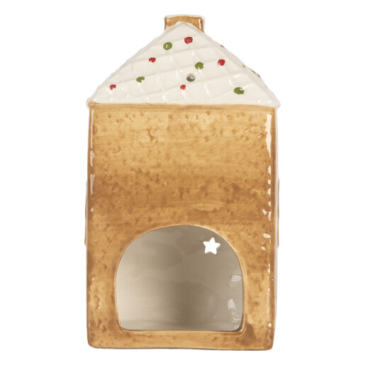 Candela Casuta Craciun ceramica multicolora 9x7x16 cm