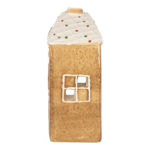 Candela Casuta Craciun ceramica multicolora 9x7x16 cm