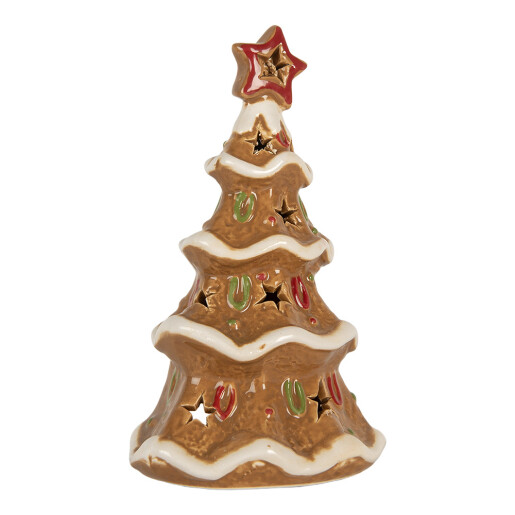 Candela Craciun ceramica multicolora 11x8x17 cm
