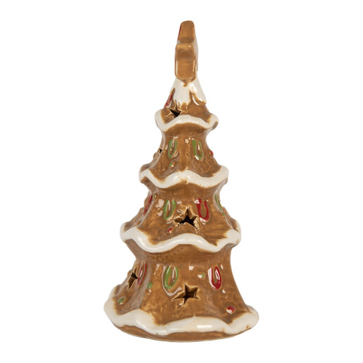 Candela Craciun ceramica multicolora 11x8x17 cm