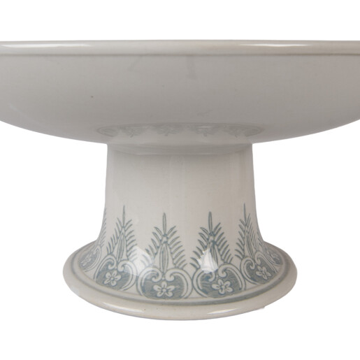 Platou portelan verde alb Ø 32x15 cm