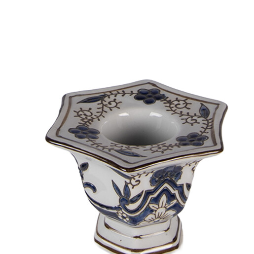 Sfesnic lumanare portelan multicolor Ø 18x36 cm