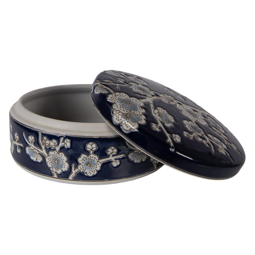 Cutie bijuterii ceramica multicolora Ø 18x8 cm