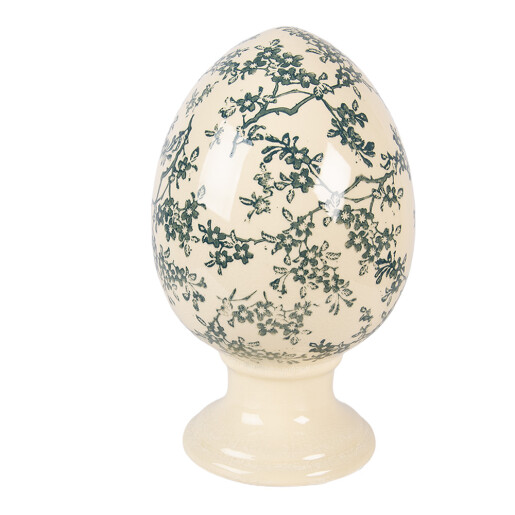 Ou Paste ceramica galbena verde Ø 15x24 cm