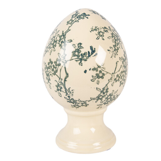 Ou Paste ceramica galbena verde Ø 12x19 cm