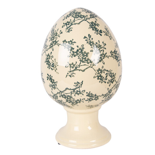 Ou Paste ceramica galbena verde Ø 17x28 cm