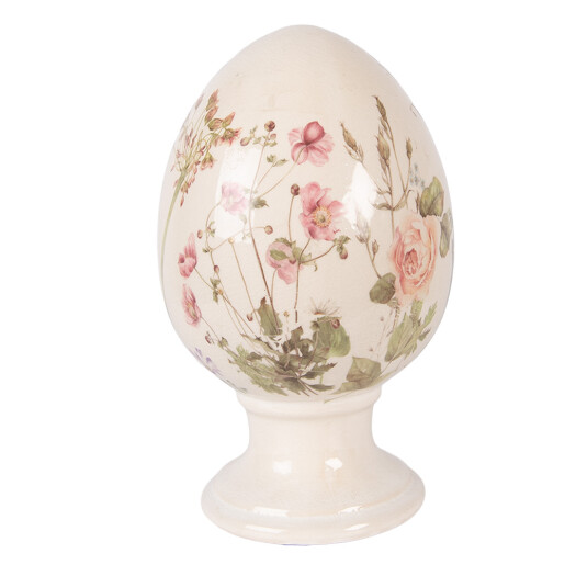 Ou Paste decorativ ceramica multicolora Ø 15x24 cm