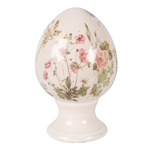 Ou Paste decorativ ceramica multicolora Ø 9x14 cm