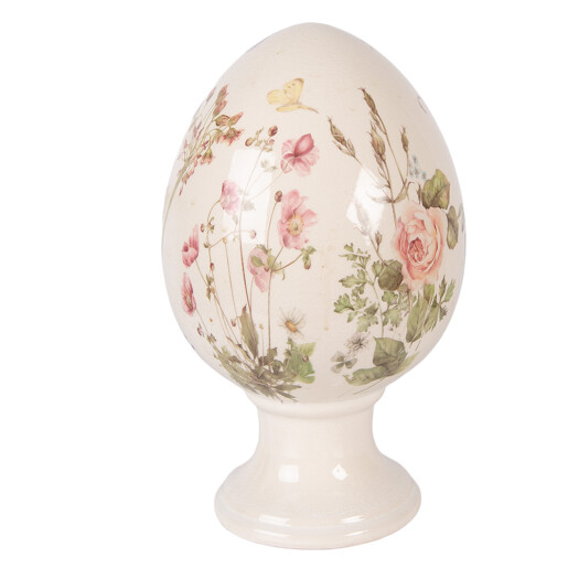 Ou Paste decorativ ceramica multicolora Ø 17x28 cm