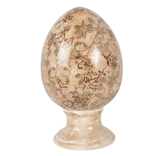 Ou Paste decorativ maro verde Ø 15x24 cm