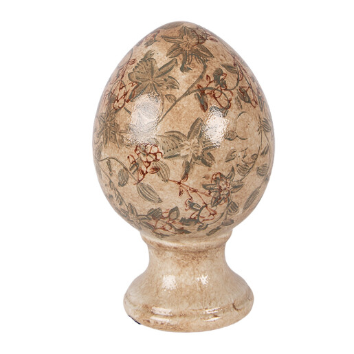 Ou Paste decorativ maro verde Ø 12x19 cm