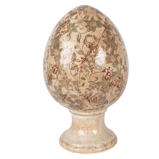 Ou Paste decorativ maro verde Ø 17x28 cm