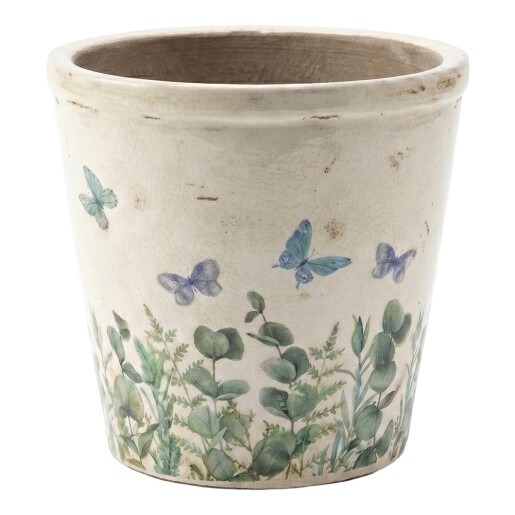 Ghiveci flori ceramica multicolora Summer Ø 21x20 cm