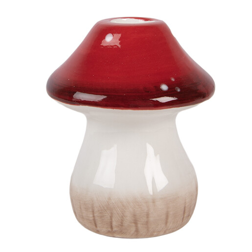 Sfesnic lumanare Ciupercuta ceramica multicolora  Ø 9x10 cm