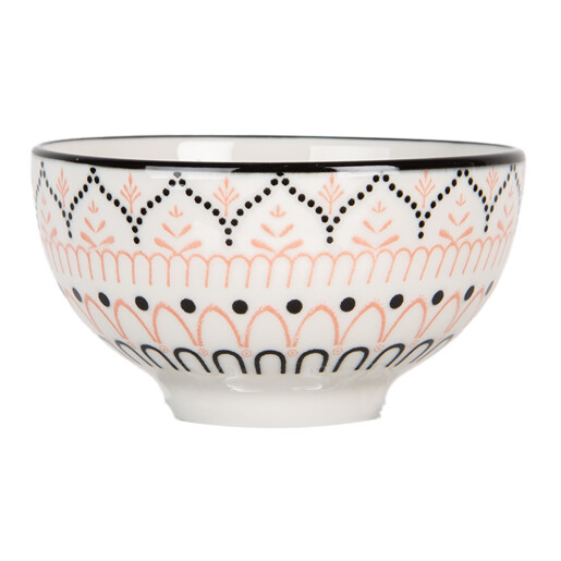 Set 2 boluri ceramica multicolora 9x5 cm, 125 ml