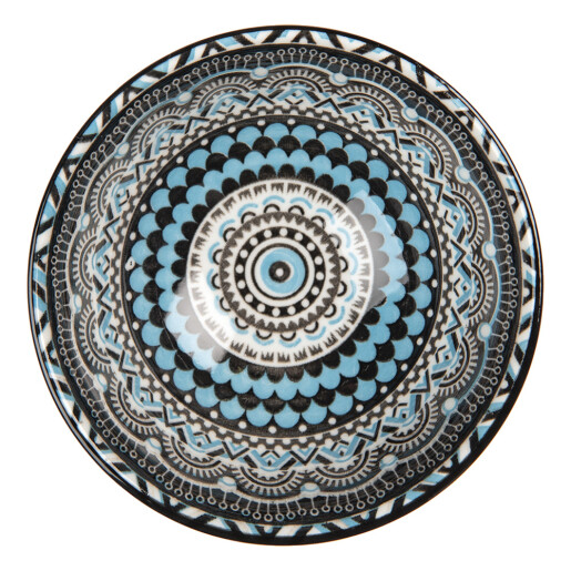 Bol ceramica multicolora 9x5 cm, 125 ml