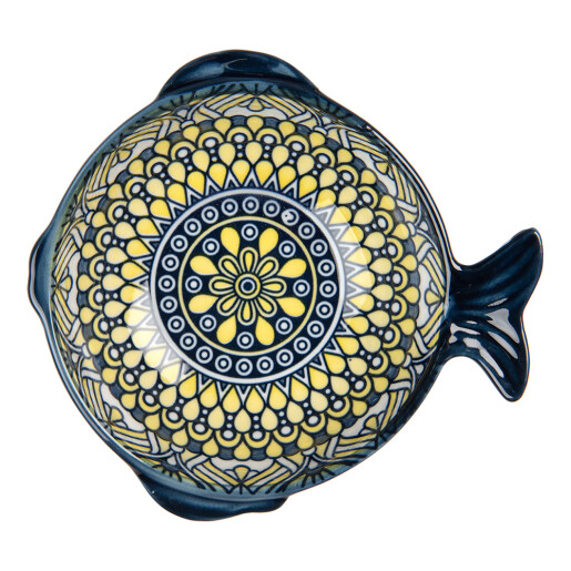 Bol ceramica multicolora 15x14x5 cm, 200 ml