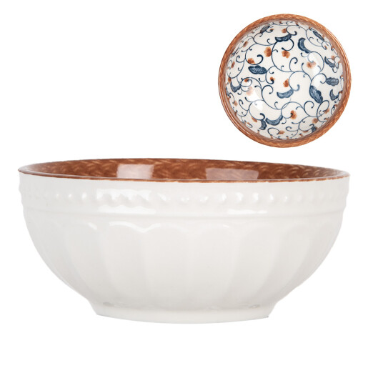 Set 2 boluri ceramica multicolora 10x4 cm, 100 ml