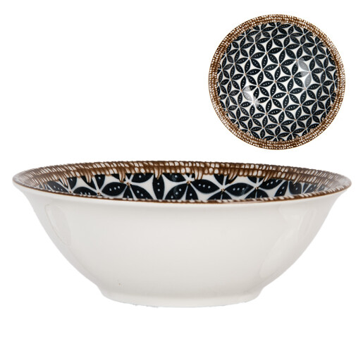 Set 3 boluri ceramica multicolora 16x5 cm, 350 ml