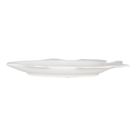 Platou ceramica alba Peste 30x15x3 cm