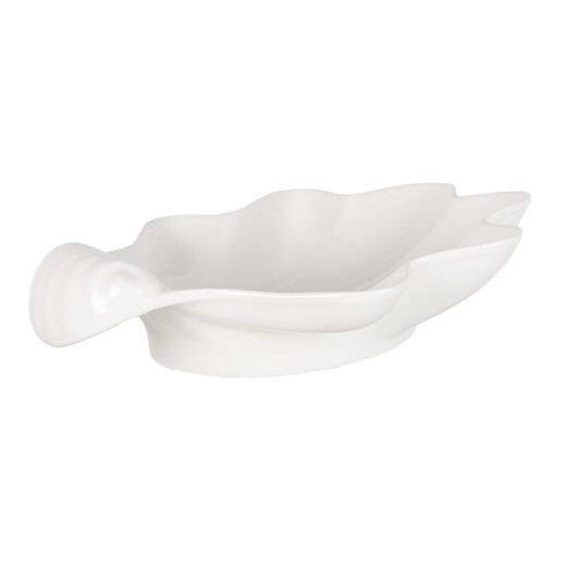 Bol ceramica alba Scoica 23x22x6 cm