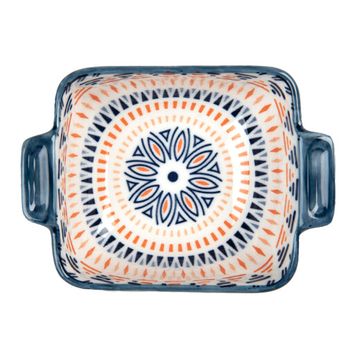 Set 2 boluri ceramica multicolora 11x8x4 cm, 75 ml