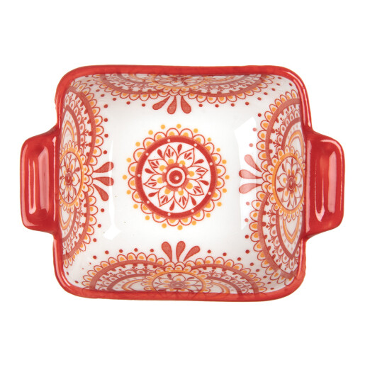 Set 2 boluri ceramica multicolora 11x8x4 cm, 75 ml