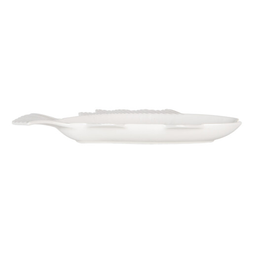 Platou ceramica alba Peste 30x15x3 cm, 150 ml
