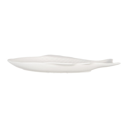 Platou ceramica alba Peste 36x18x4 cm, 375 ml