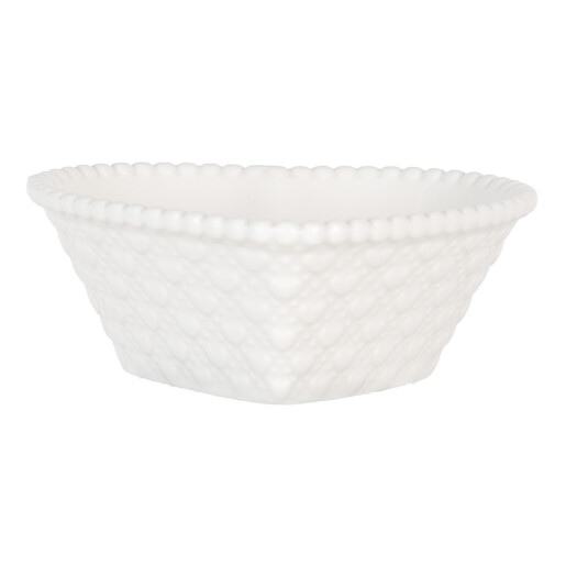 Set 2 boluri ceramica alba 10x9x4 cm, 75 ml